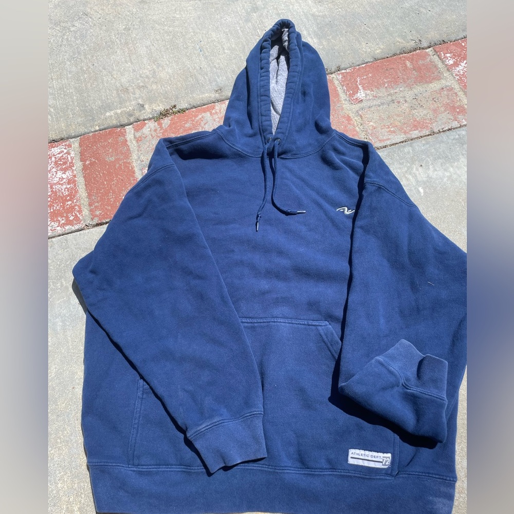 Blue, athletic department sweatshirt